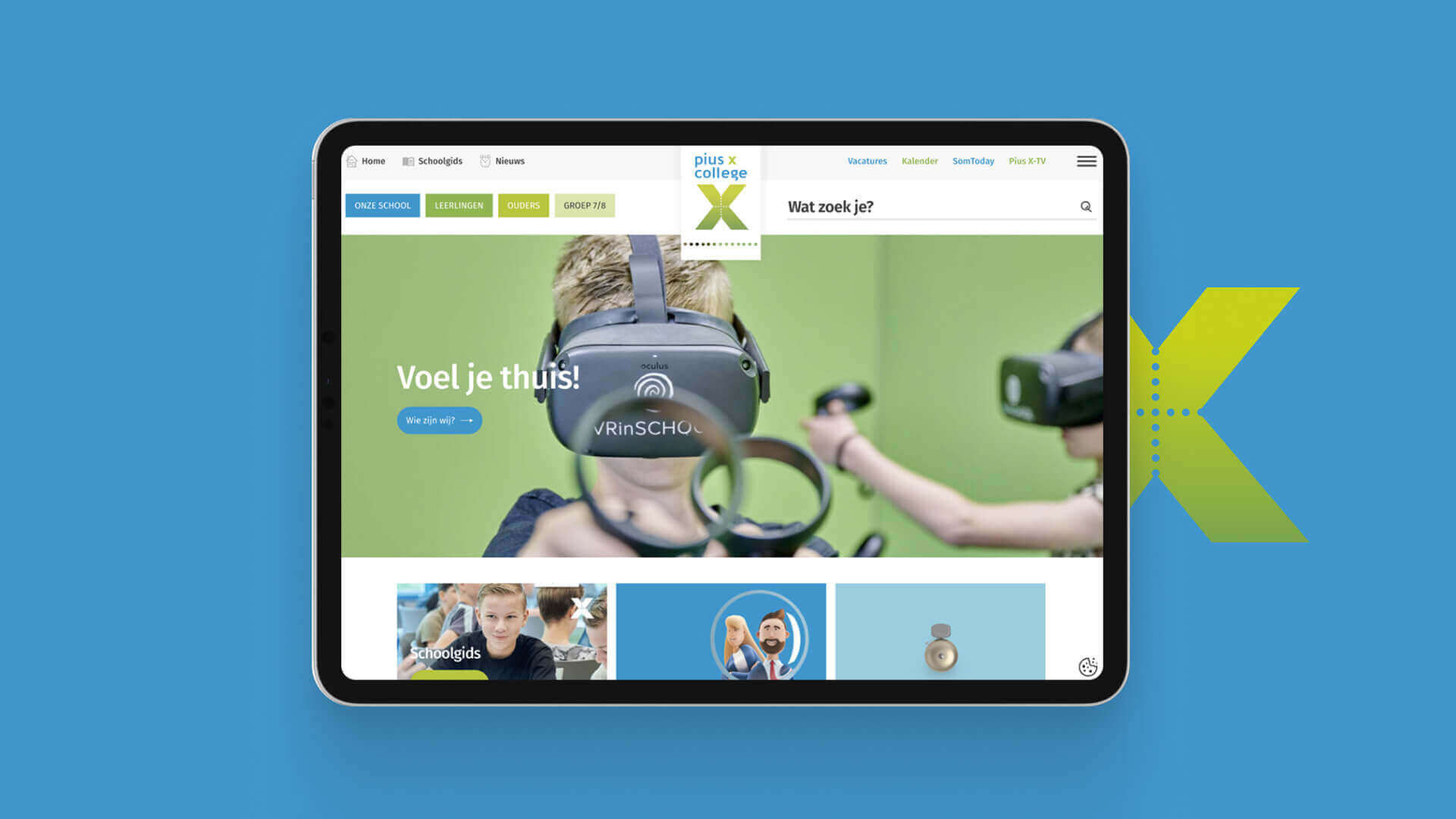 Volledig vernieuwde website op maat van leerlingen & ouders