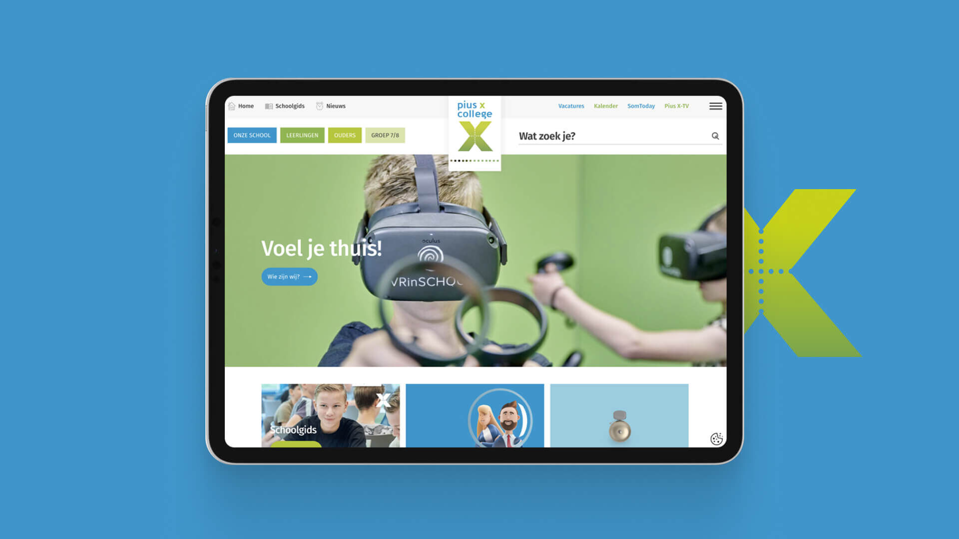 Volledig vernieuwde website op maat van leerlingen & ouders