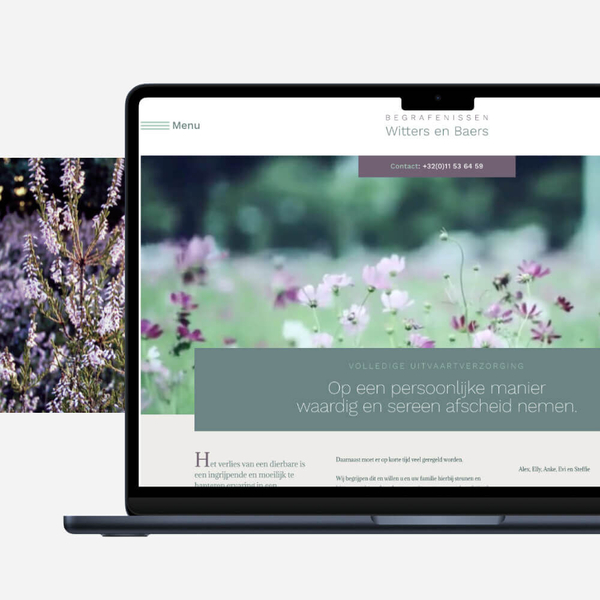 Ontwikkeling website met mogelijkheid tot condoleren