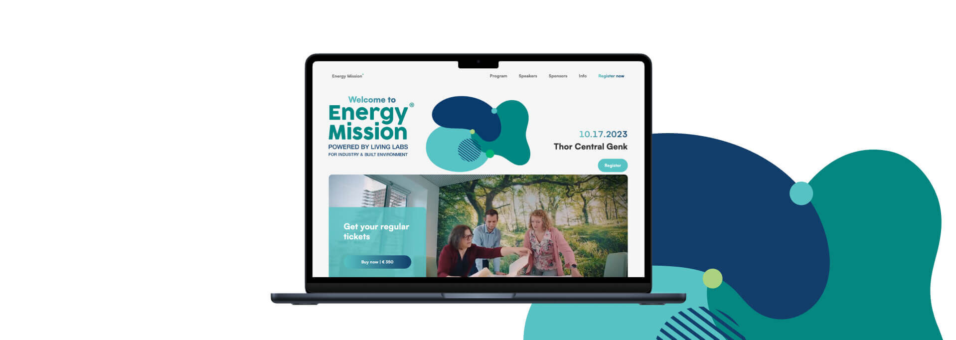 Ontwikkeling event website Energy Mission