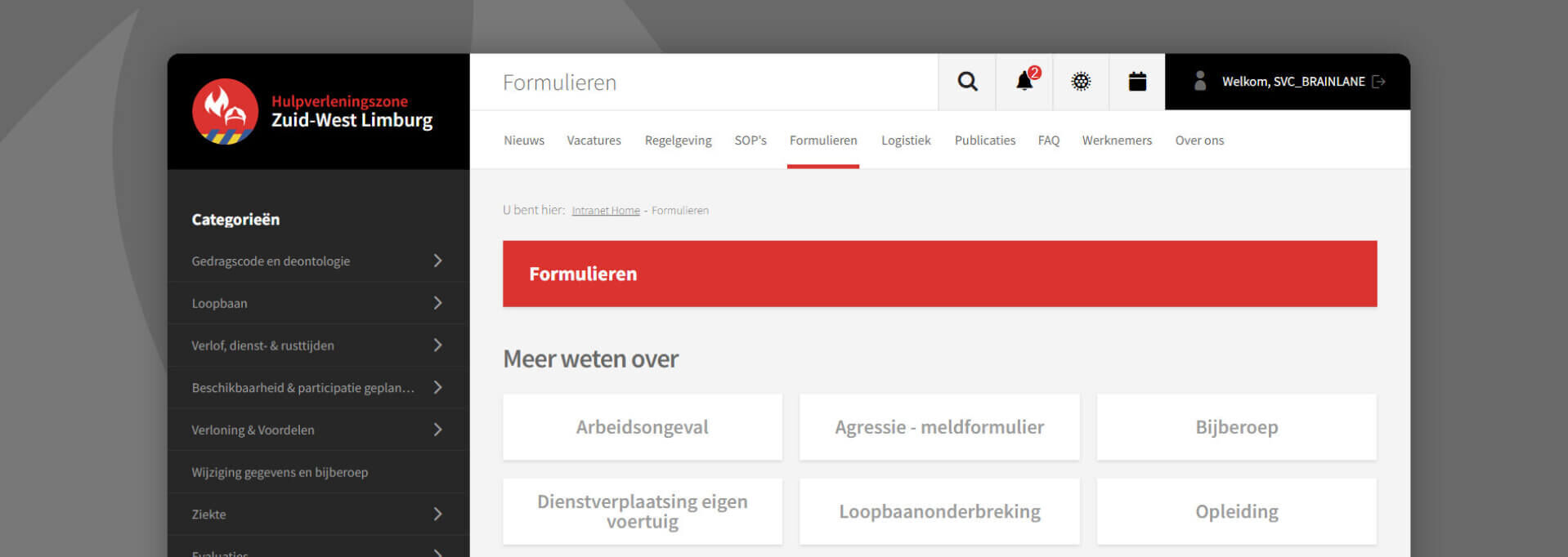 Extranet met webshop